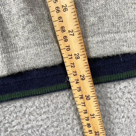 Eddie Bauer 1/4 Zip Pullover Sweater Men's XL Striped Wool Arcylic Nylon Blend - Picture 5 of 9